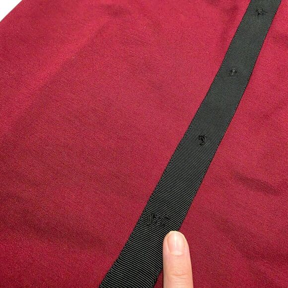 Catherine Deane Black Maroon Sheath Narelle Dress 0 - Picture 6 of 8